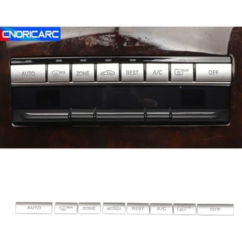 Car Console Air Conditioning Buttons Decoration Cover Trim For Mercedes Benz E Class W212 C207 2009-2015 Interior Accessories