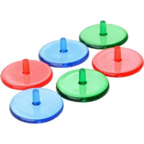 Hot 24mm Transparent Golf Ball Mark Position Markers Random Color 24mm Golf Ball Mark Base Golfer Accessories Plastic 100PCS
