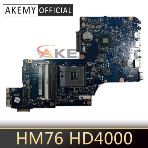 AKEMY H000043480 For toshiba satellite L870 C870 L875 laptop motherboard 17.3 inch HM76 HD4000 Graphics