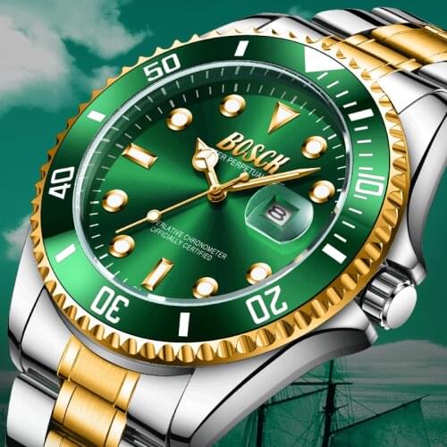 MULILAI Mens Stainless Steel Watch