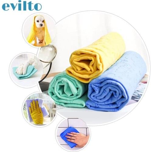 65*43cm Soft Pet Bath Towel Rapid Water Absorption Dog Cat Bath Towel Cleaning Wipes Magic Hair Dry Towel Car Washing Towel