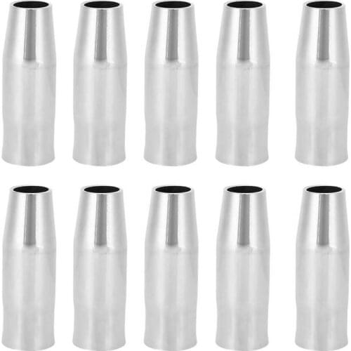 Soldering iron tip 10Pcs Welding Torch Nozzle Shield Cup Copper Welder Consumables for Binzel 15AK Electric soldering iron