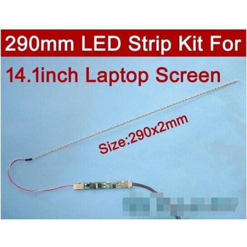 5pcs/lot 290mm Adjustable brightness led backlight strip kit,Update your 14inch laptop ccfl lcd to led panel screen