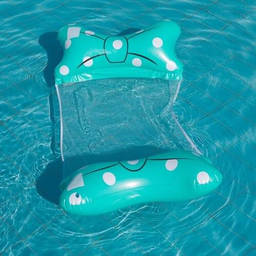 Inflatable Water Float Hammock PVC Mesh Home Swimming Pool Floating Chair Relaxing Bed Lounge Sofa Water Toy Relaxing Chair Mat