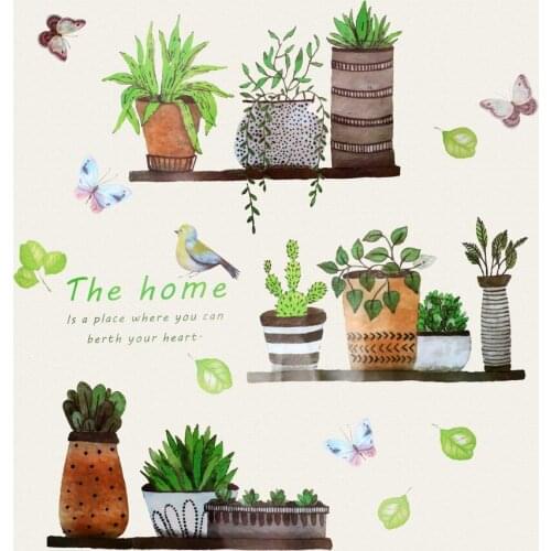 Butterfly Wall Stickers DIY 1pc for Bedroom Living Room Wall Vinyl Mural Decal Garden Plant Pattern Wall Sticker Home Decoration