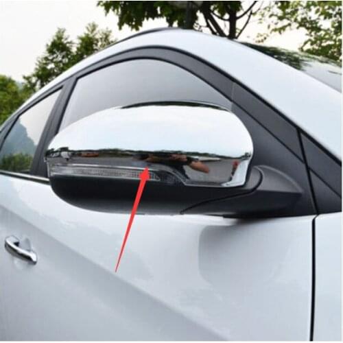 FIT FOR HYUNDAI TUCSON TL 2015 2016 DECORATION CHROME SIDE MIRROR COVER TRIM MOLDING CAP OVERLAY STYLING PROTECTOR GARNISH