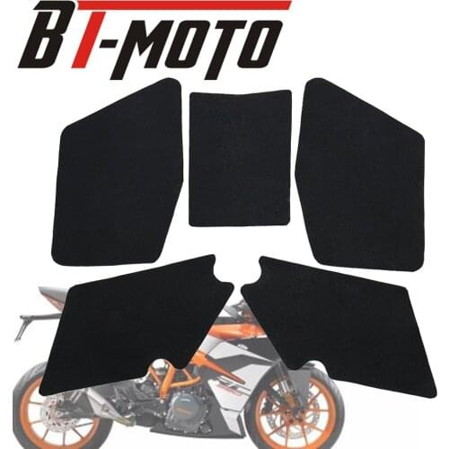 Fit For RC 200 RC390 Motorcycle Tank Traction Pad Side Gas Knee Grip Protector Anti Slip Sticker High Quality Leather