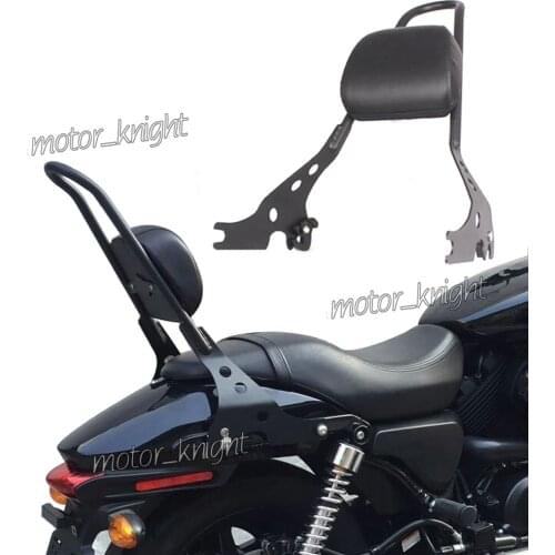Motorcycle Passenger Seat Backrest Cushion Pad Luggage Rack Sissy Bar Rea For Harley Street 500 750 XG500 XG750 2015-2018 16 17