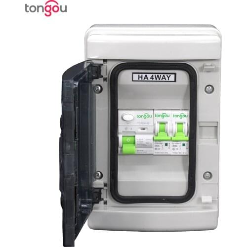 Consumer Unit with 63A/30mA RCD & 1x16amp & 6amp MCBs IP65, ( Switch Box Distribution Box with Circuit Breaker )HA4