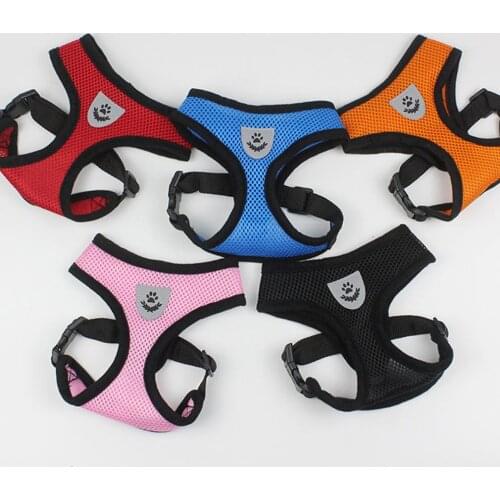 Adjustable Dog Harness Puppy Pet Dogs Vest Car Running Small Medium Large Padded Adjustable Pet Puppy Dogs Soft Vest