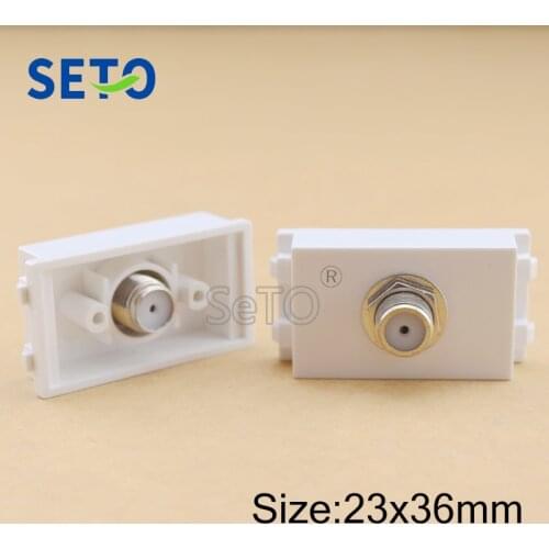 SeTo 128 Type F Head Digital TV Module British System TV Connector Keystone For Wall Plate Socket