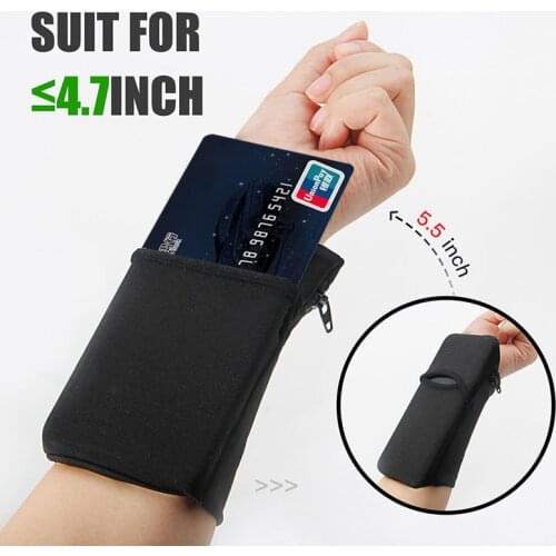 Sport Wrist Pocket Pouch Running Gym Bag Wallet for Cycling Mobile Phone Cards CLH@8