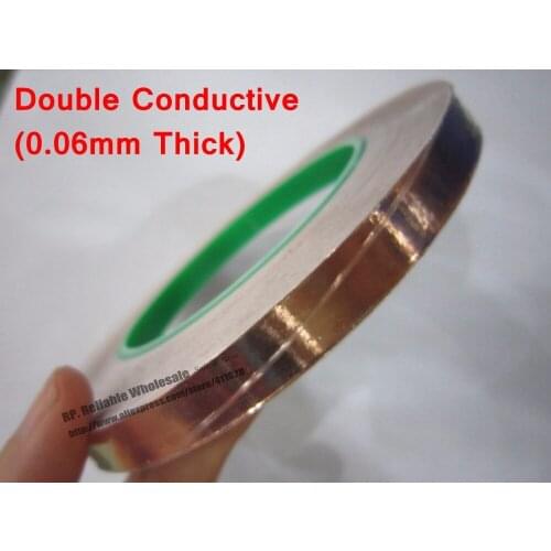 0.06mm thick) 20mm*30M Single Adhesive, Double Face Conductive Copper Foil Tape, Eliminate Electromagnetic Interference