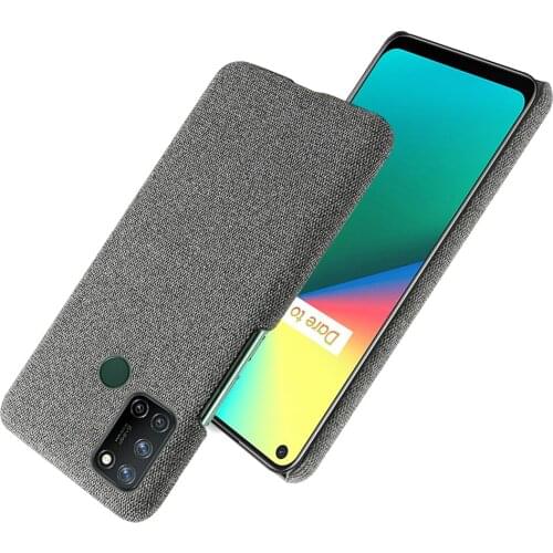 Slim Cloth Texture Cover For OPPO Realme C17 7i Case Fabric Antiskid Capa For OPPO Realme C17 Realme7i C 17 RMX2101 RMX2103