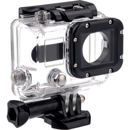 Waterproof Case Black Underwater Waterproof Protective Housing Case for Action Camera 3, with Quick Release Mount