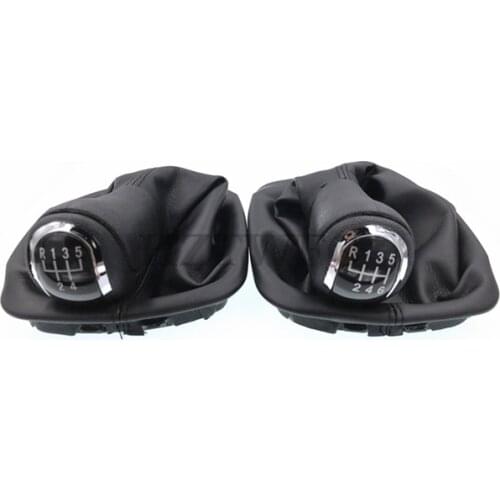 High Quality 5 6 Speed Car Gear Shift Knob With Leather Boot For Skoda Fabia I MK1 1 1999-2008