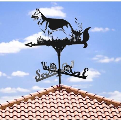 Weathervane Weather Vane Dog Pattern Farmhouse Garden Stake for Your Outdoor