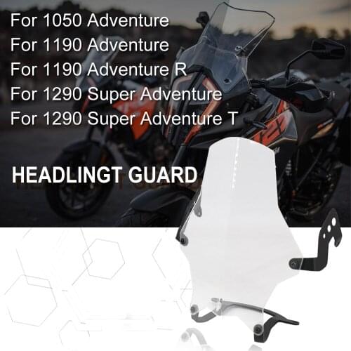 Motorcycle Headlight Guard Protector Transparent Lens Cover New For 1050 Adventure ADV 1190 Adventure /R 1290 Super Adventure /T