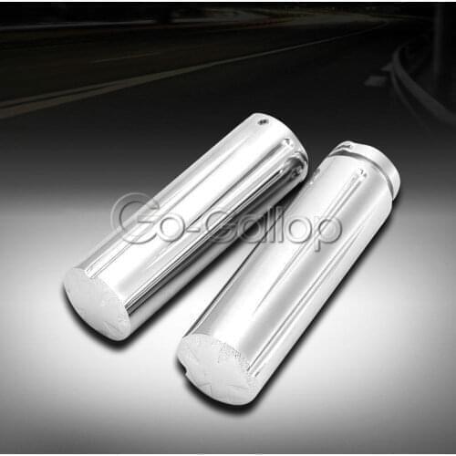1" Chrome Motorcycle Handlebar Hand Grips For Yamaha V-Star XVS 650 1100 Custom Silverado/Kawasaki Vulcan VN 800 900 1500 1600