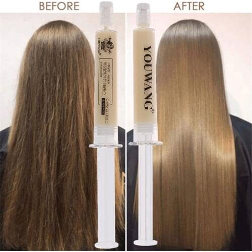 2pcs Hair Mask Conditioner Moisturizing Keratin Repair Dry Damaged Injection Needle High-speed Replenishment Hair Water Lock