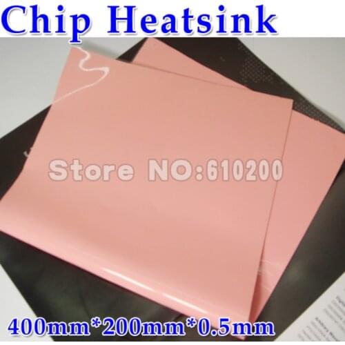 400*200*0.5mm Pink Silicone Thermal Pad Cooling Pads For CPU GPU VGA Chip Heatsink High Thermal Conductivity 3.8w/m.K