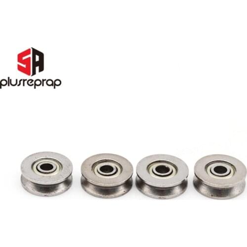 5pcs/lot V623ZZ V Groove Roller Wheel Ball Bearings 3 * 12 * 4 mm Embroidery Machine Pulley Bearing V623 623V (Carbon steel)