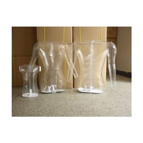 Free Shipping!!Transparent Mannequin Clear Torso Form inflatable Torso Form Mannequin Clothing Display Form Inflatable Mannequin