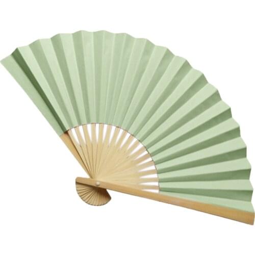 Chinese Style Paper Fan Hand Held Fan Bamboo Paper Folding Fan Party Wedding Decor Pattern Art Craft Gift Wedding Dance Hand Fan