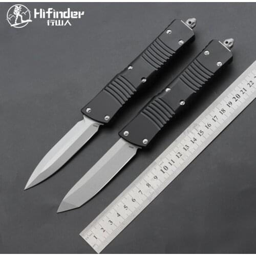 Hifinder new style D2 blade aluminum handle camping hunting outdoor survival EDC kitchen tool key utility knife