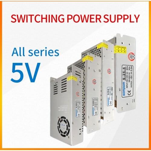 Switching Power Supply 5V DC 10A Transformer Monitoring Lamp With Lithium Battery Charging Voltage Stabilizer 220 Volts to 5V