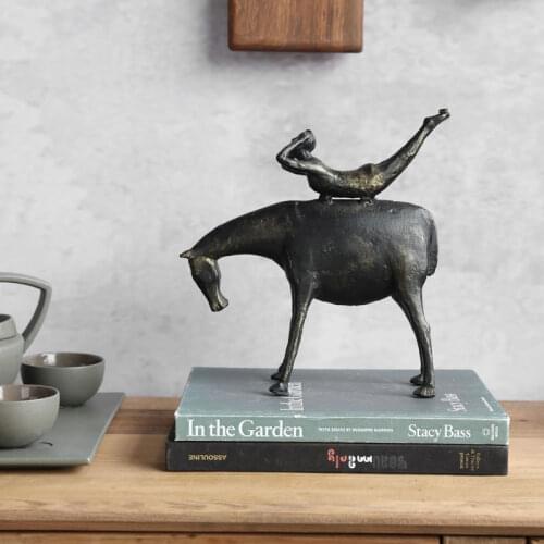 CREATIVE ABSTRACT FIGURE SITTING IN A DAZE STATUE DECOR HOME LIVING ROOM OFFICE SHOP DECORATIONS ANIMAL STATUE ADORNMENT GIFT