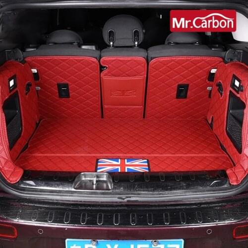 Car Trunk Mat Leather Protection Pad Decoration Antifouling pad For BMW MINI COOPER Clubman F54 F55 F56 F60 R60 Car Accessories
