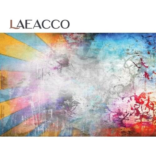 Laeacco Graffiti Wall Scene Photography Background Customized Portrait Photocall Photographic Backdrop For Photo Studio