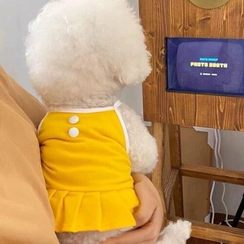 Dog Summer Clothes Teddy Bichon Hiromi VIP Small Dog Summer Skirt Pet Cat Thin Sling