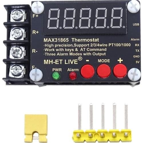MAX31865 Temperature Measurement Module Collector High Precision PT100 PT1000 Serial Port Host Computer For Ardunio/STM32/PI