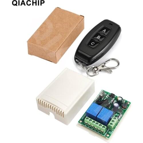 433Mhz AC 110V 220V 2CH Relay Receiver Module Transmitter Universal Wireless Remote Control Switch for Motor Lamp LED Light DIY