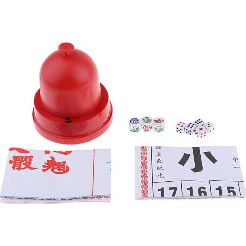 Set Sic Bo + Fish/Crab/Prawn Classic Casino Dice Game Family Party Supplies