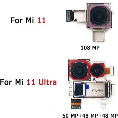 Original Back Rear Camera For Xiaomi Mi 11 Mi11 Ultra Main Backside Camera Module Replacement Repair Spare Parts