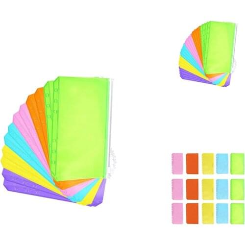 Budget Binder, Cash Envelopes for Budgeting, A6 Binder Pocket, Budget Binder with Zipper Envelopes