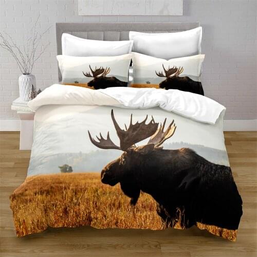 3D Printing Animal Style Quilt Cover with Pillowcase Bedroom Decoration Queen Size Bedding Bedroom Set King Size Bed