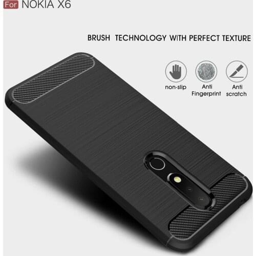 For Nokia 6.1 Plus for Nokia 6.1 WIERSS Armor Case cover for Nokia X6 (2018)/TA-1099 5.8-INCH Shockproof phone Back cover Case