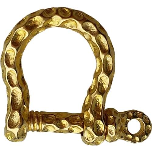 Pure Copper Horseshoes Buckle D-ring Shackle For Crafts Gold