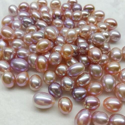 Christmas Gift Natural Freshwater Drop Pearl 8mm 10mm 12mm Loose Rice Pearl Wholesale Price for Party Jewelry Making