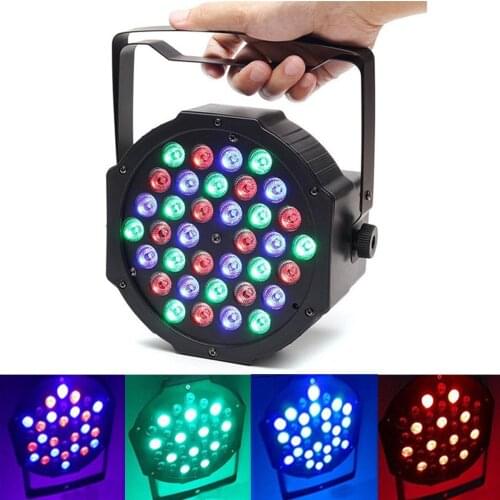 Jiguoor Stage Light 36W 36 LED RGB Par Light DMX512 Master Slave LED Flat DJ Equipment Controller Discos KTV Music Light