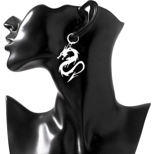 Trendy Vintage Snake Shape Dangle Earrings For Women Girl Retro Drop Earrings Cute Small Object Earring Jewelry