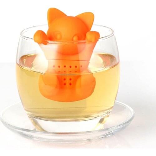 Tea Bag Food Grade Leaf Herbal Spice Filter 1 Pc Unicorn owl Shape Tea Infuser Strainers Creative Filter Loose Silicone Diffuser