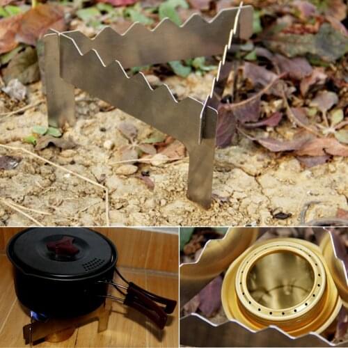 Folding Alcohol Stove Pot Stand Rack Bracket Support Outdoor Camping