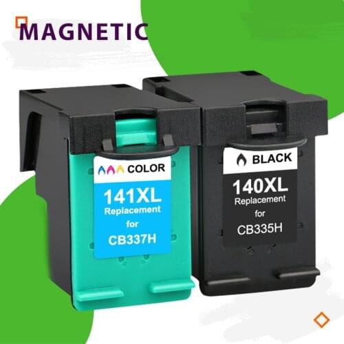 Magnetic Compatible ink Cartridges for HP 140 141 DeskJet 5363 D4263 OfficeJet J6413 C4283 C4343 C5283 D5363 printer For HP140