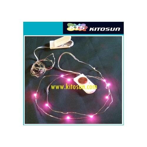 LED String Light, 1M 10LED Waterproof Ultra Thin Silver Copper Fairy Starry LED Wire Light, Wedding Christmas Decor by Battery