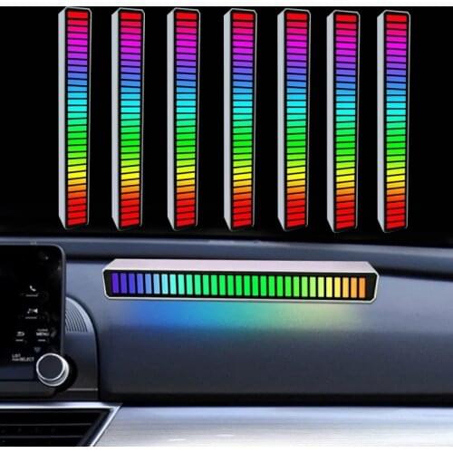 LED Strip Light Sound Control Pickup Rhythm Light Music Atmosphere Light RGB Colorful Tube USB Energy-Saving Lamp Ambient Light